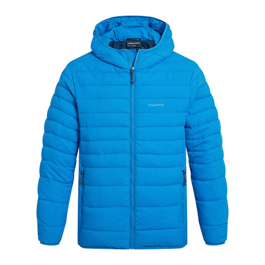 Sky Azure - Front - Craghoppers Mens Compresslite IX Hooded Padded Jacket