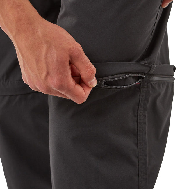 Black Pepper - Pack Shot - Craghoppers Outdoor Classic Mens Kiwi Convertible Trousers