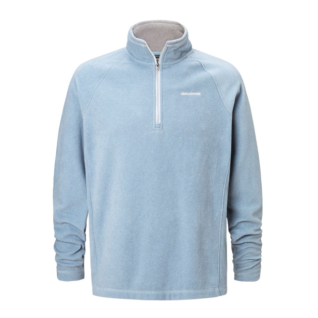 Fogle Blue Marl - Front - Craghoppers Mens Selby Half Zip Fleece Top