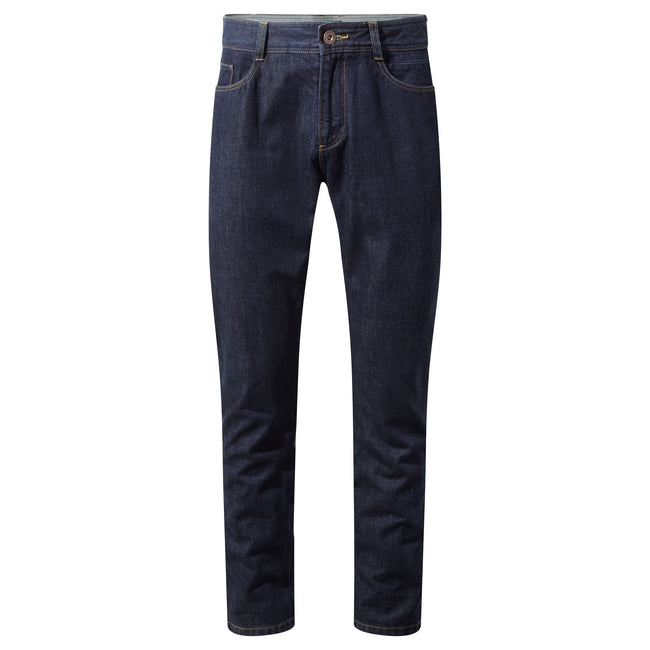 Indigo Denim - Front - Craghoppers Mens Bardsey Cordura Denim Jeans