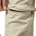 Desert Sand - Close up - Craghoppers Womens-Ladies NosiLife Zip Off Trousers