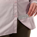 Brushed Lilac - Pack Shot - Craghoppers Womens NosiLife Bardo Long Sleeved Shirt