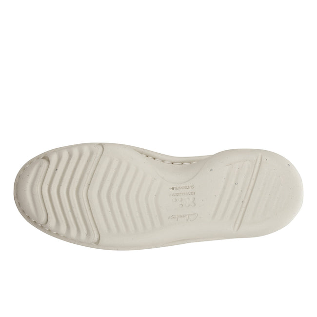 White - Close up - Clarks Womens-Ladies Origin Leather Casual Shoes