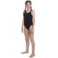 Black - Lifestyle - Speedo Girls Medalist One Piece Swimsuit