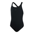 Black-White - Front - Speedo Girls Medalist Eco Endurance+ One Piece Swimsuit