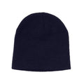 Navy - Front - Carta Sport Plain Beanie