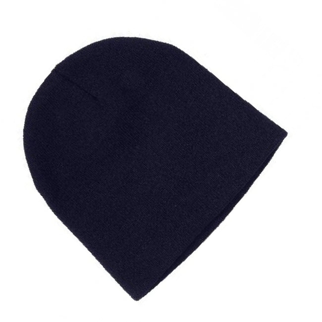 Navy - Back - Carta Sport Plain Beanie