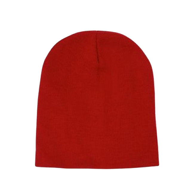 Scarlet Red - Front - Carta Sport Plain Beanie