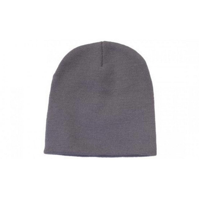 Grey - Front - Carta Sport Plain Beanie