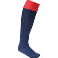 Navy-Red - Front - Euro Mens Football Socks