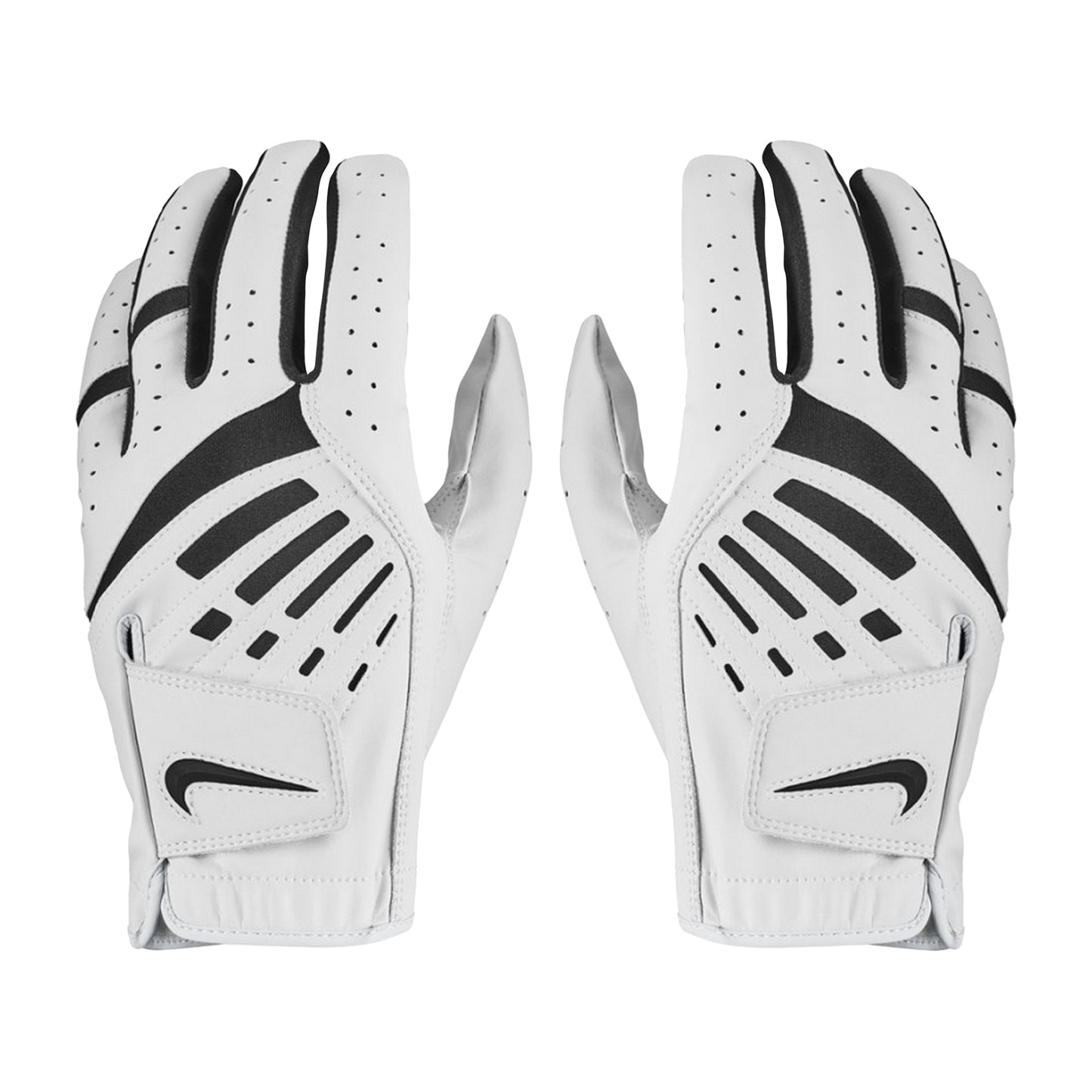 White-Black - Side - Nike Womens-Ladies Dura Feel IX Right Hand Golf Glove