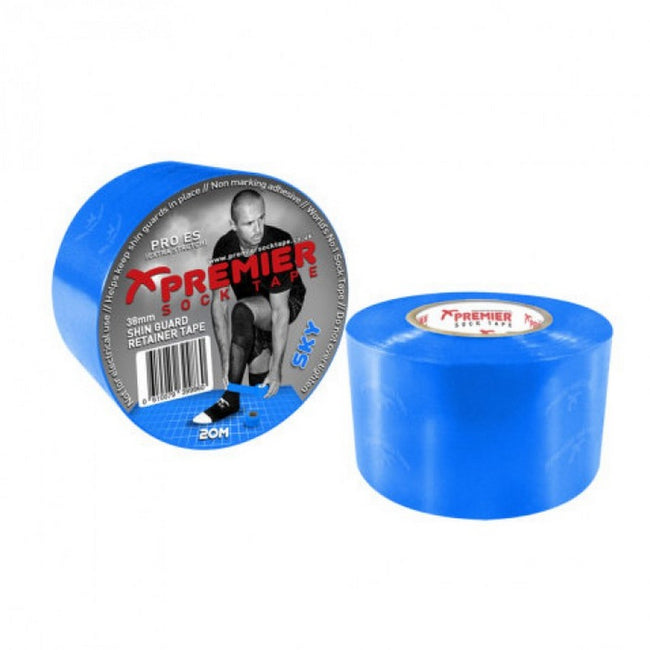 Sky Blue - Back - Premier Shin Guard Tape