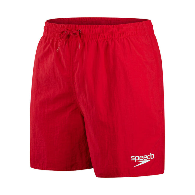 Red - Front - Speedo Mens Essential 16 Swim Shorts