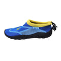 Blue-Yellow - Side - Beco Childrens-Kids Sealife Water Shoes