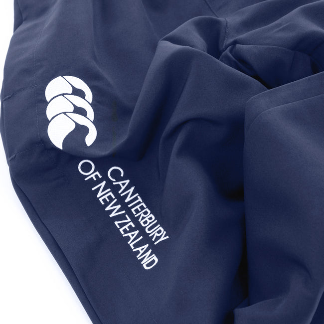 Navy-White - Side - Canterbury Childrens-Kids Stadium Open Hem Jogging Bottoms