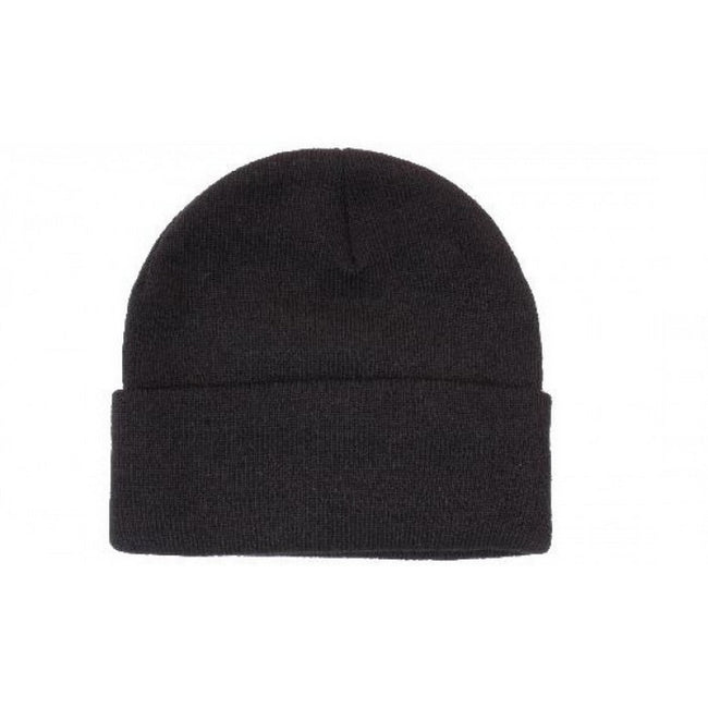 Black - Front - Carta Sport Unisex Adult Plain Beanie