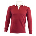 Maroon - Front - Carta Sport Mens Rugby Jersey