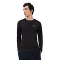 Black - Side - Ronhill Mens Core Long-Sleeved T-Shirt