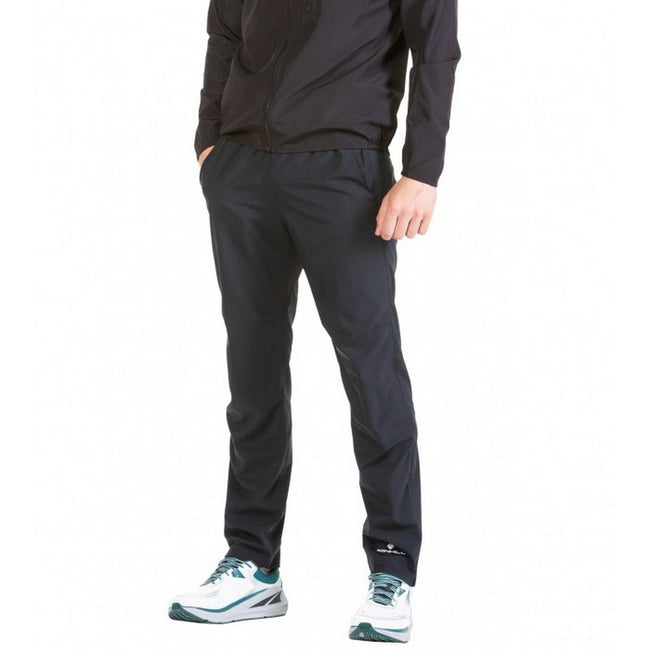 Black - Side - Ronhill Mens Training Tracksuit Bottoms