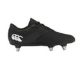 Black-White - Back - Canterbury Childrens-Kids Phoenix Raze Soft Ground Rugby Boots