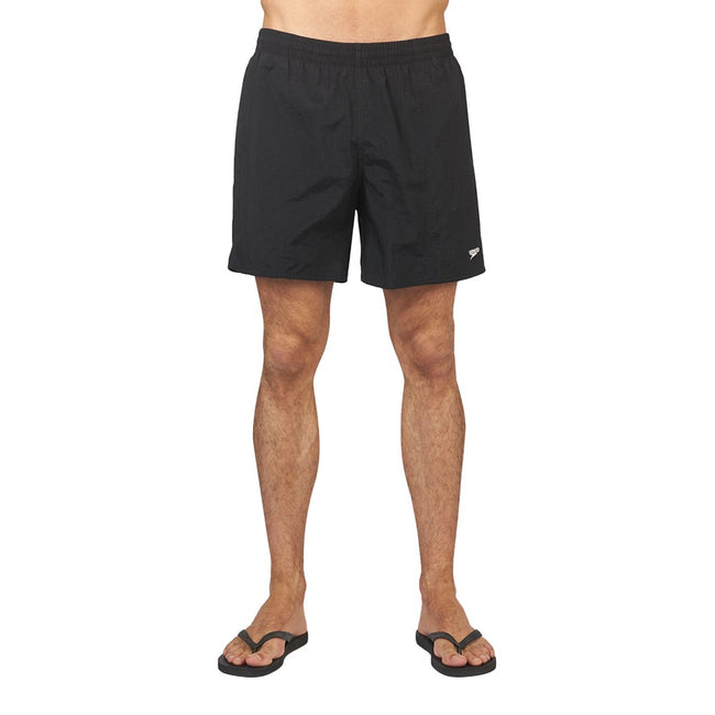 Black - Side - Speedo Mens Essentials Swim Shorts