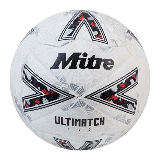 White - Front - Mitre Ultimatch Evo 2024 Football