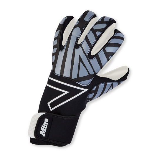 Black-White - Front - Mitre Unisex Adult Impel 2024 Goalkeeper Gloves