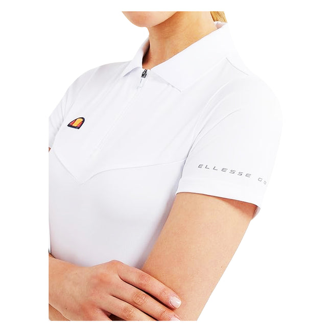 White - Side - Ellesse Womens-Ladies Kartin Polo Shirt