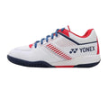 White-Red - Back - Yonex Mens Strider Flow 2024 Badminton Shoes