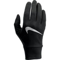 Black-Silver - Front - Nike Womens-Ladies Tech Lightweight Running Gloves