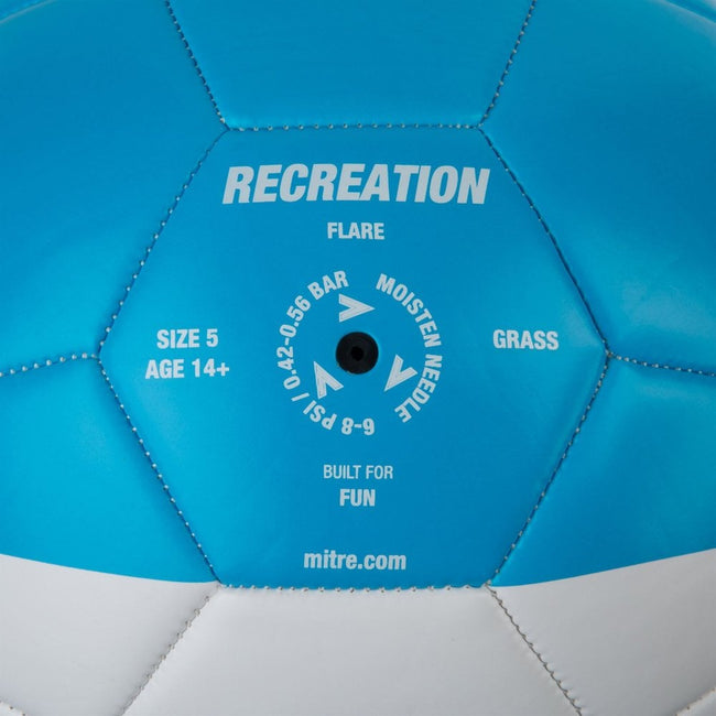 Blue-White - Close up - Mitre Flare Football