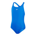 Blue - Front - Speedo Girls Medalist Endurance+ One Piece Swimsuit