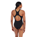 Black - Back - Zoggs Womens-Ladies Cottesloe Powerback 2024 One Piece Swimsuit