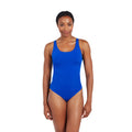 Royal Blue - Side - Zoggs Womens-Ladies Cottesloe Powerback 2024 One Piece Swimsuit