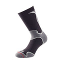 Black-Grey - Front - 1000 Mile Womens-Ladies Fusion Socks