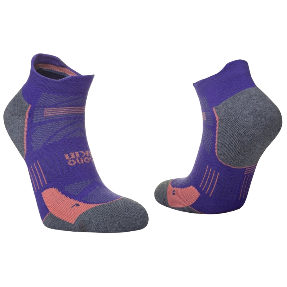 Plum-Grey Marl - Side - Hilly Unisex Adult Supreme Socklets