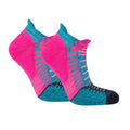 Fluorescent Pink-Teal - Front - Hilly Unisex Adult Active Socklets