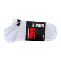 White - Back - Canterbury Unisex Adult Trainer Socks (Pack of 3)
