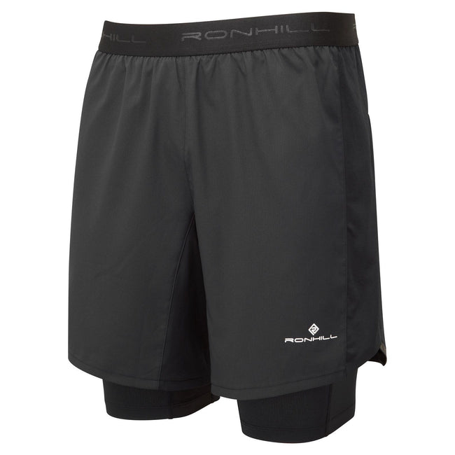 Black - Front - Ronhill Mens Tech 7 Shorts