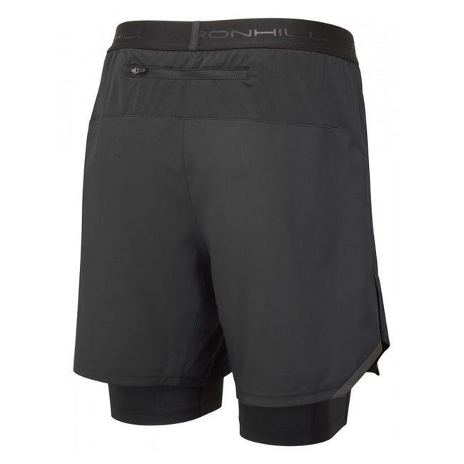 Black - Back - Ronhill Mens Tech 7 Shorts