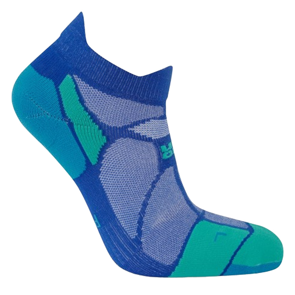 Sapphire-Teal - Side - Hilly Unisex Adult Marathon Fresh Socks