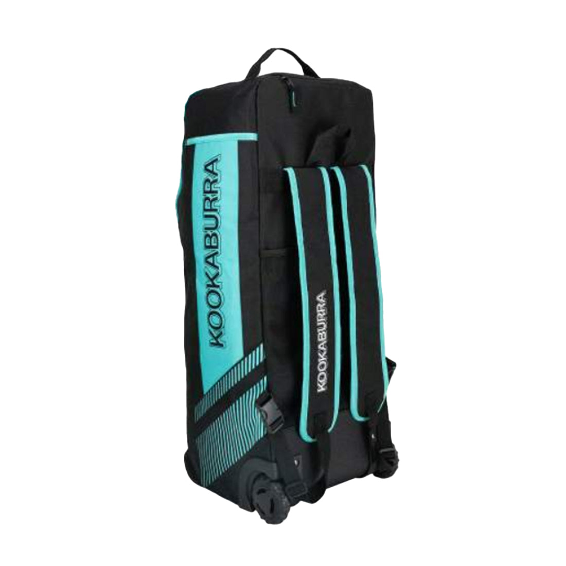 Black-Teal - Back - Kookaburra WD6000 Cricket Wheelie Duffle Bag