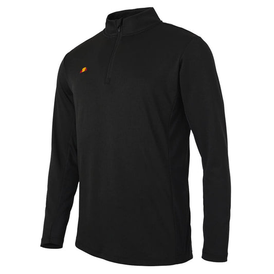 Black - Front - Ellesse Mens Rolbi Quarter Zip Top