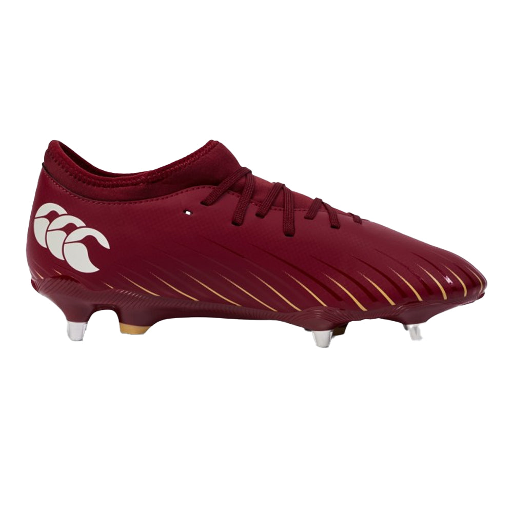 Red - Back - Canterbury Mens Falcon Team Soft Ground Rugby Boots