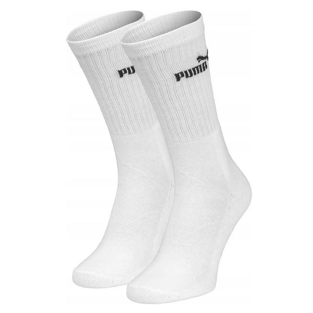 White - Back - Puma Unisex Adult Crew Socks (Pack of 3)