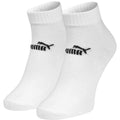 White - Back - Puma Unisex Adult Quarter Ankle Socks (Pack of 3)