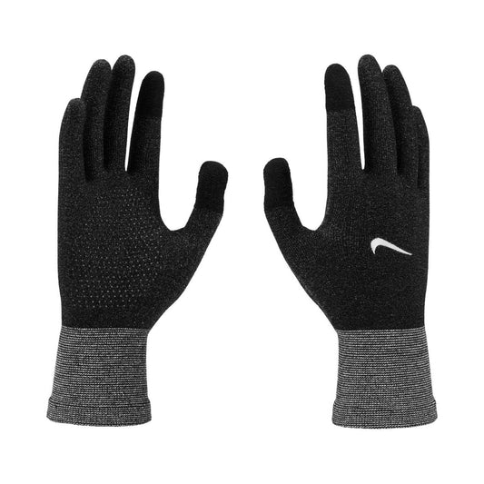 Black - Front - Nike Mens Lightweight Knitted Running Gloves