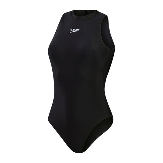 Black - Front - Speedo Womens-Ladies Hydrasuit Eco EnduraFlex One Piece Swimsuit