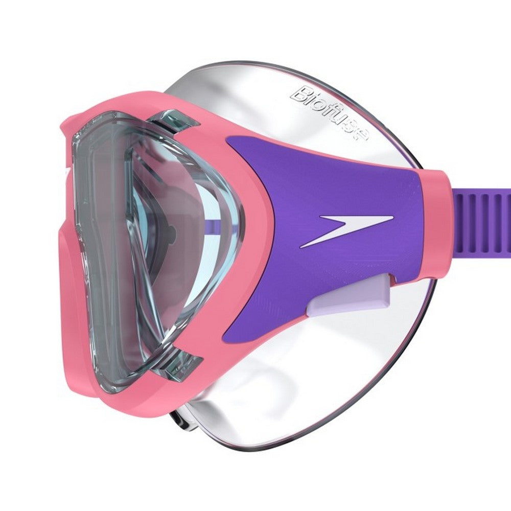 Pink-Lilac - Side - Speedo Childrens-Kids Biofuse 2.0 Diving Mask
