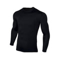 Black - Front - Carta Sport Mens Long-Sleeved Base Layer Top